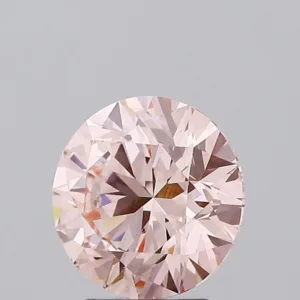 3.04 Carat Round Fancy Intense Pink VS2 Lab Diamond
