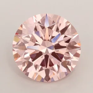 3.04 Carat Round Fancy Intense Pink VS2 Lab Diamond