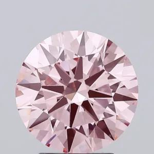 3.05 Carat Round Fancy Vivid Pink VVS2 Lab Diamond