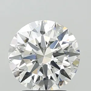3.08 Carat Round F VVS2 Lab Diamond