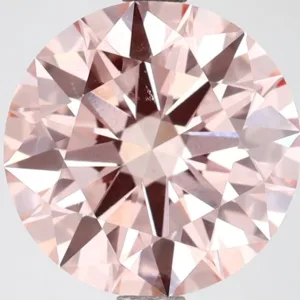 3.14 Carat Round Fancy Vivid Pink VS1 Lab Diamond