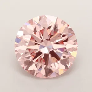 3.2 Carat Round Fancy Intense Pink VS2 Lab Diamond
