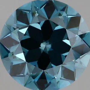 3.37 Carat Round Fancy Vivid Blue VVS2 Lab Diamond