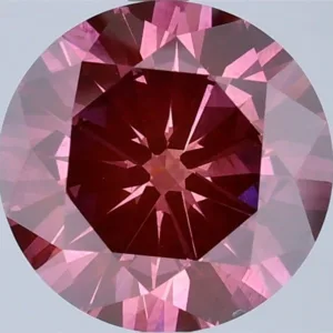 3.41 Carat Round Fancy Deep Pink SI2 Lab Diamond