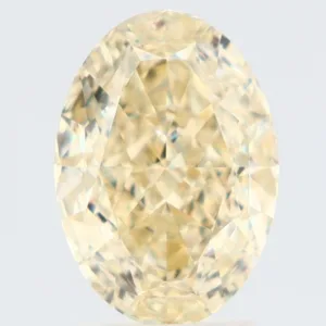 3.54 Carat Oval Fancy Light Yellow VS1 Natural Diamond