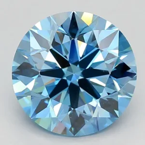3.59 Carat Round Faint Blue VVS2 Lab Diamond