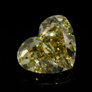 3.61 Carat Heart Fancy Deep Yellow VS2 Natural Diamond