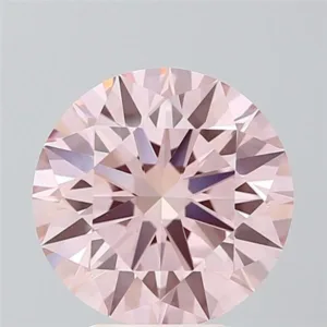 3.71 Carat Round Fancy Intense Pink VS1 Lab Diamond