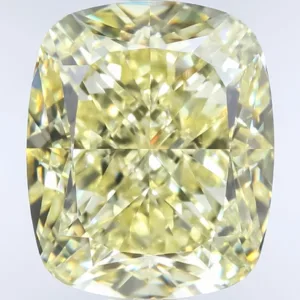 3.88 Carat Cushion Brilliant Fancy Yellow VS1 Natural Diamond
