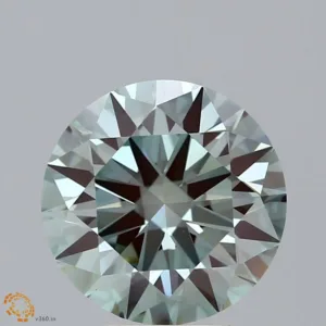 3.95 Carat Round Fancy Intense Green VS1 Lab Diamond