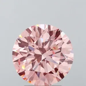 4.01 Carat Round Fancy Intense Pink SI1 Lab Diamond