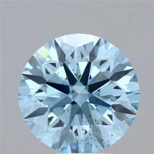 4.01 Carat Round Fancy Vivid Blue SI2 Lab Diamond