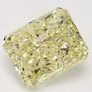 4.02 Carat Radiant Fancy Yellow VS1 Natural Diamond