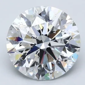 4.02 Carat Round D SI2 Natural Diamond