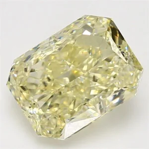 4.03 Carat Radiant Fancy Yellow VS2 Natural Diamond
