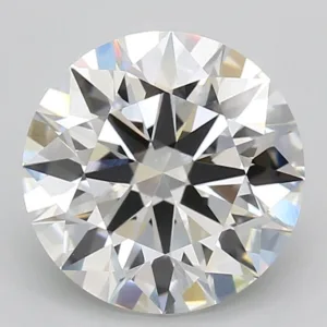 4.04 Carat Round F VVS2 Lab Diamond