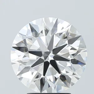 4.04 Carat Round F VVS2 Lab Diamond