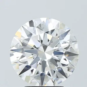 4.04 Carat Round F VVS2 Lab Diamond