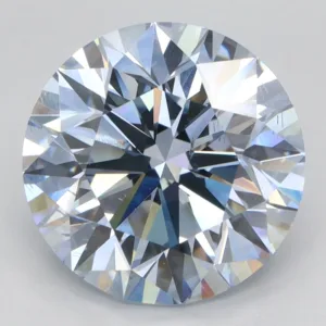4.07 Carat Round Fancy Blue SI1 Lab Diamond