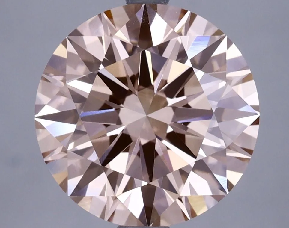 4.07 Carat Round Fancy Intense Pink VS1 Lab Diamond 1 4.07 Carat Round Fancy Intense Pink VS1 Lab Diamond