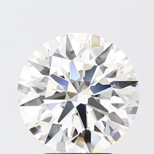 4.08 Carat Round F VVS2 Lab Diamond