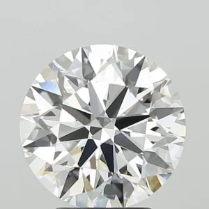 4.08 Carat Round F VVS2 Lab Diamond