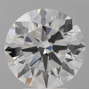 4.08 Carat Round F VVS2 Lab Diamond