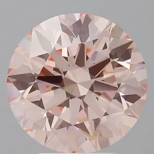 4.09 Carat Round Fancy Intense Pink VS1 Lab Diamond