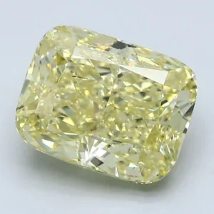 4.1 Carat Cushion Brilliant Fancy Intense Yellow SI2 Natural Diamond