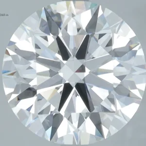 4.11 Carat Round F VVS2 Lab Diamond