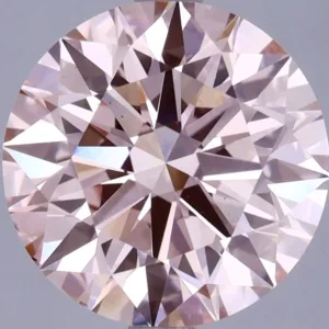 4.14 Carat Round Fancy Intense Pink VS2 Lab Diamond