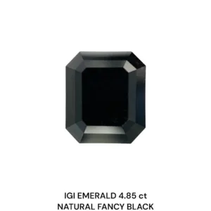4.85 Carat Emerald Fancy Black Natural Diamond