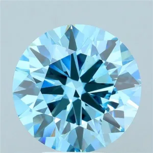 5.01 Carat Round Fancy Vivid Blue VS1 Lab Diamond