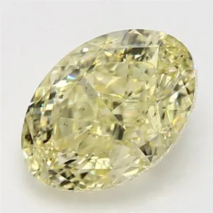 5.02 Carat Oval Fancy Yellow SI1 Natural Diamond