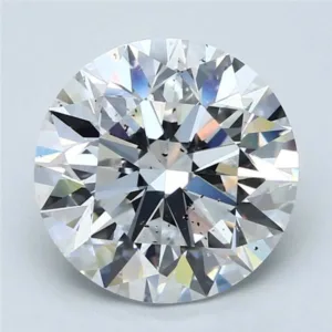 5.02 Carat Round D SI2 Natural Diamond