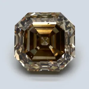 5.04 Carat Asscher Fancy Dark Brown SI2 Natural Diamond