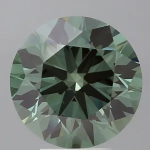 5.05 Carat Round Fancy Vivid Green VS1 Lab Diamond