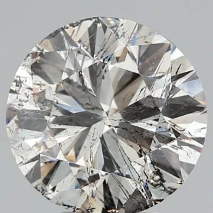 5.07 Carat Round Faint Gray I2 Natural Diamond