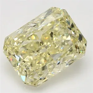 5.17 Carat Radiant Fancy Light Yellow VS1 Natural Diamond