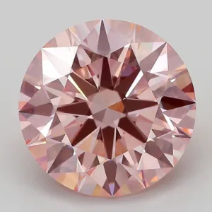 5.64 Carat Round Fancy Intense Pink VS1 Lab Diamond