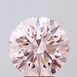 6.01 Carat Round Fancy Intense Pink SI1 Lab Diamond