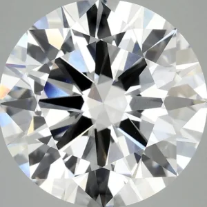 6.12 Carat Round E VVS2 Lab Diamond