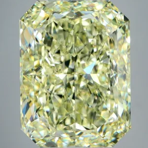 7.4 Carat Radiant Faint Yellow VVS1 Natural Diamond
