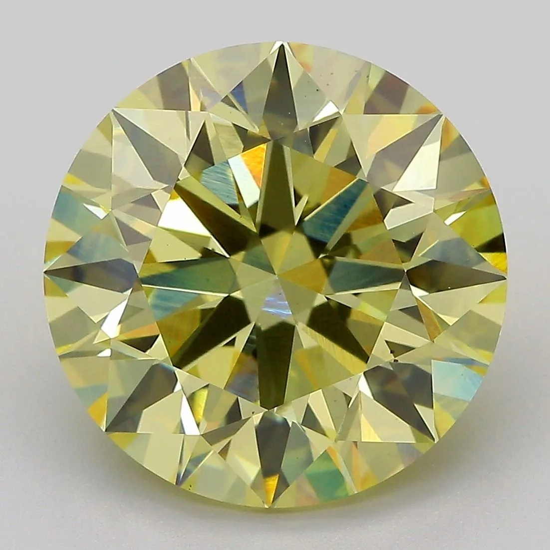 8.59 Carat Round Fancy Intense Yellow VS2 Lab Diamond 1 8.59 Carat Round Fancy Intense Yellow VS2 Lab Diamond