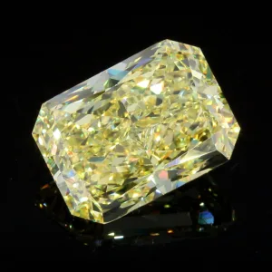 9.69 Carat Radiant Fancy Vivid Yellow VVS1 Natural Diamond