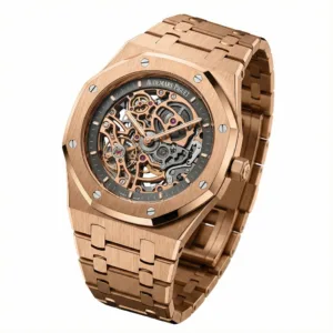 Audemars Piguet Royal Oak Jumbo Extra-Thin Openworked 15204OR Rose Gold Full Set (2016)