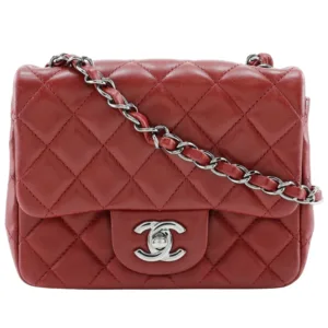 Chanel Timeless Mini Square FlapBag Red