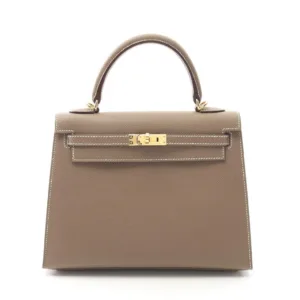Hermès Kelly 25 Brown Leather Handbag