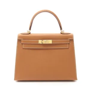 Hermès Kelly 28 Brown Epsom Gold Hardware