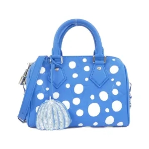 Limited Collaboration Louis Vuitton × Yayoi Kusama Speedy Bandouliere 20 Blue White